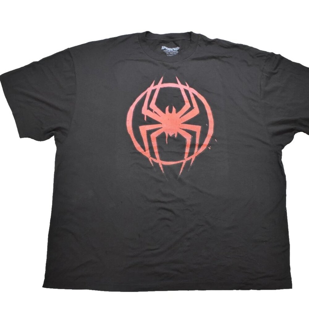 Spider-Man Across The Universe Mens Red Splatter Logo Shirt New 5XL